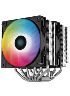 DEEPCOOL Deepcool AG620 ARGB Dual-Tower 120mm CPU Air Cooler/CPU Fan | Support : Intel LGA2066/2011-v3/2011/1700/1200/1151/1150/1155 and AMD AM5/AM4 - R-AG620-BKANMN-G-1  - Image 2