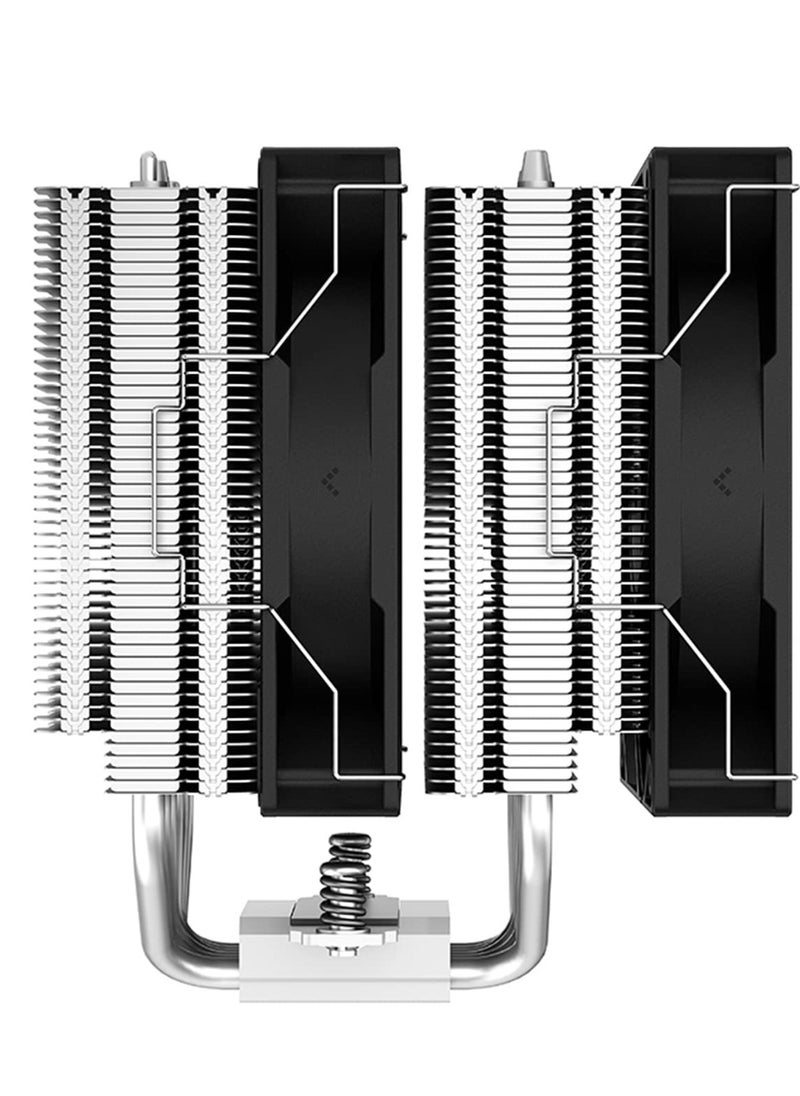 DEEPCOOL - Deepcool AG620 ARGB Dual-Tower 120mm CPU Air Cooler/CPU Fan | Support : Intel LGA2066/2011-v3/2011/1700/1200/1151/1150/1155 and AMD AM5/AM4 - R-AG620-BKANMN-G-1 - Image 1