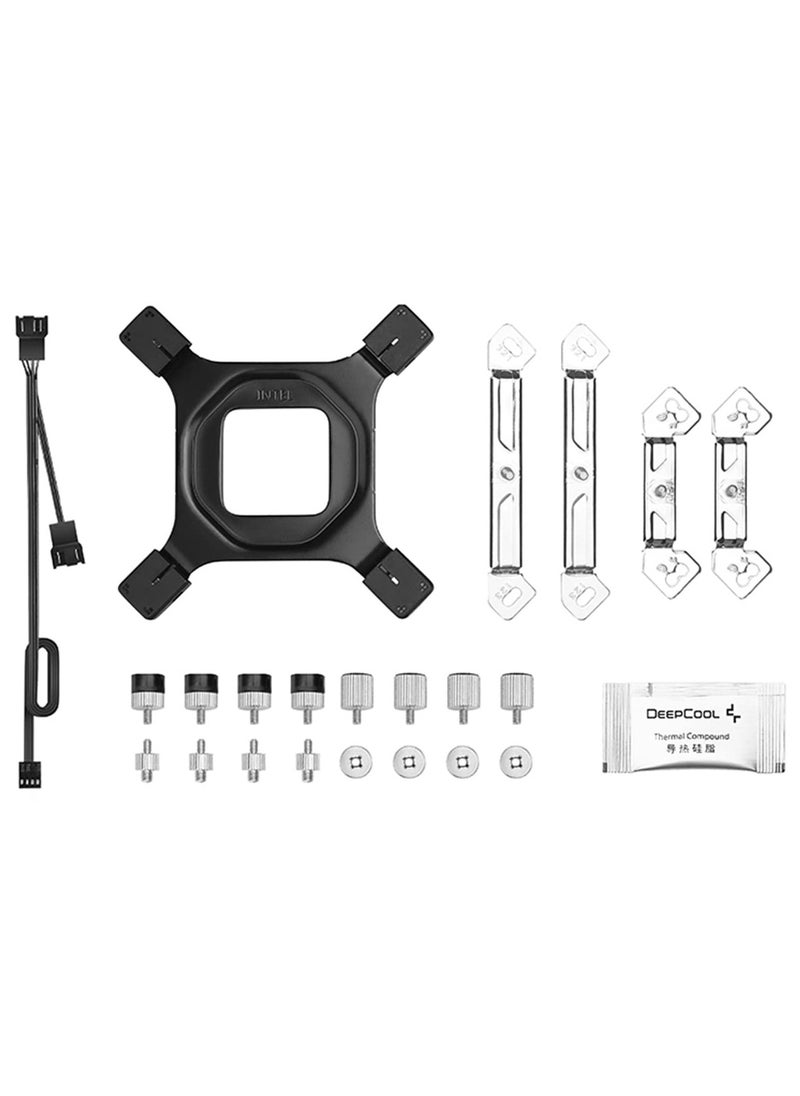 DEEPCOOL - Deepcool AG620 ARGB Dual-Tower 120mm CPU Air Cooler/CPU Fan | Support : Intel LGA2066/2011-v3/2011/1700/1200/1151/1150/1155 and AMD AM5/AM4 - R-AG620-BKANMN-G-1 - Image 1