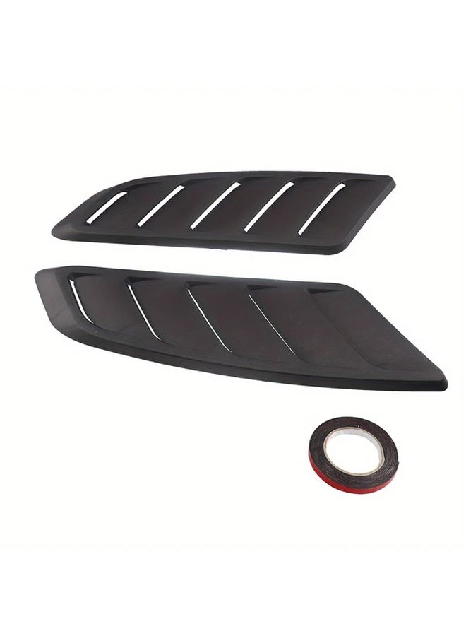 Universal Car Hood Air Vent Scoop Pair 2 Pcs ABS Material Front Placement Decorative Intake - Image 5