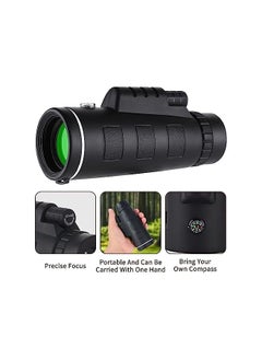 Generic 40x60 Monocular Telescope, Small Monoculars for Adults High Powered, Night Vision Monocular Telescope for Smartphone, High Definition Handheld Telescope for Wildlife Bird Watching Hunting  - Image 5