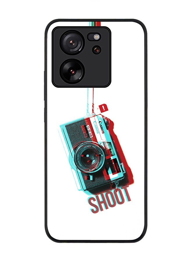 Stylizedd Rugged Black Edge case for Xiaomi 13T / Xiaomi 13T Pro, Slim fit Soft Case Flexible Rubber Edges Anti Drop TPU Gel Thin Cover - Shoot - Image 1