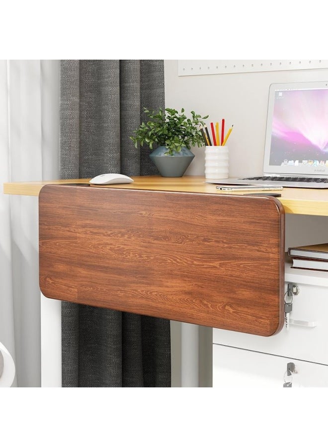 Desktop Extension Hand Support Computer Desk Desk Side Table Board Bracket Keyboard Dormitory Station Board Widened Folding Extension-Pattern:Black Bracket + Blackboard 50*20*1.2 - Image 5