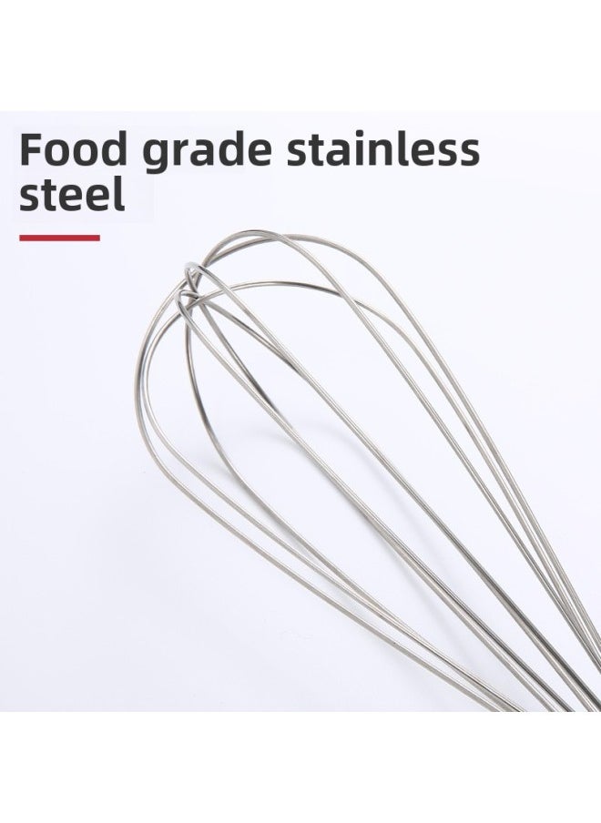 Generic - Stainless Steel Egg Beater Spring Handle Egg Blender Cream Stir Foaming Blazer Baking Tool-Color:5 Inch - Image 1