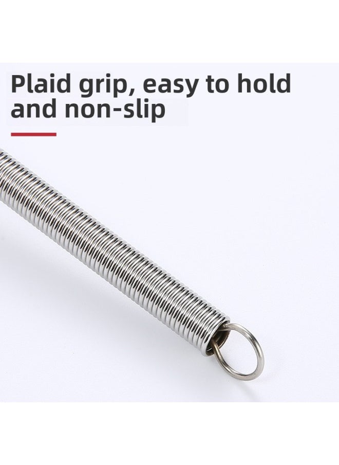 Generic - Stainless Steel Egg Beater Spring Handle Egg Blender Cream Stir Foaming Blazer Baking Tool-Color:5 Inch - Image 1