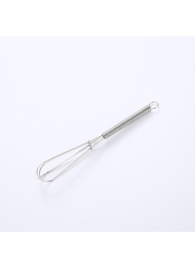 Generic - Stainless Steel Egg Beater Spring Handle Egg Blender Cream Stir Foaming Blazer Baking Tool-Color:5 Inch - Image 1