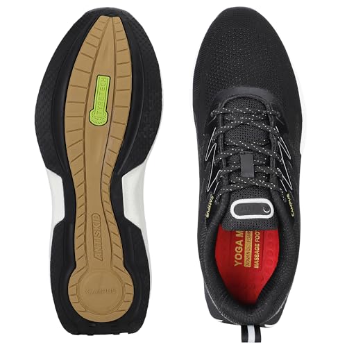 Campus Men's GALLAP Running Shoes BLK/Golden - 8UK/India - Image 5