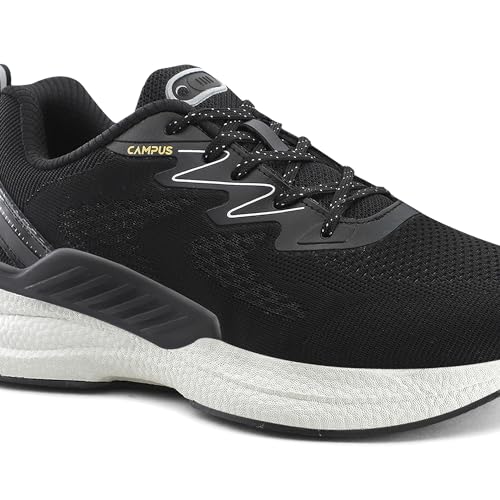 Campus Men's GALLAP Running Shoes BLK/Golden - 8UK/India - Image 4