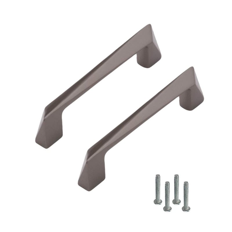 ATOM Atom 45 inches Zinc Cabinet Pull Handle Black Matt Finish Office Wardrobe Furniture Kitchen Drawer Push Bar 223 Pack of 2  - Image 1