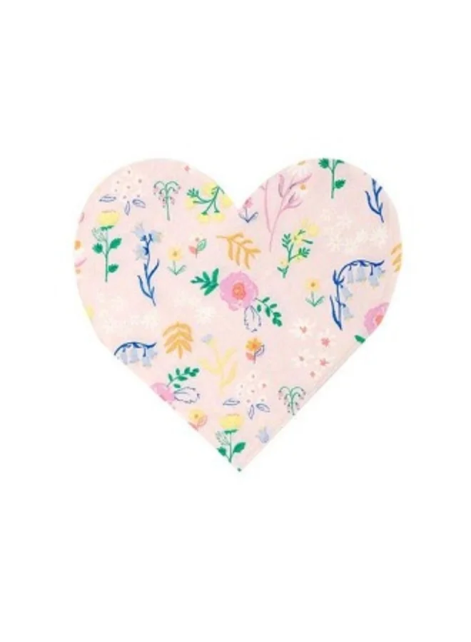 Meri Meri Wildflower Heart Small Napkin