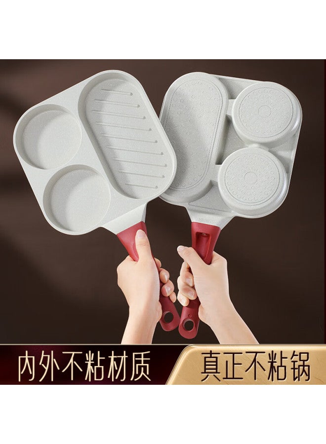 Ssn Steak Pan, Three-in Breakfast Pan, Egg Frying Pan, Pancake Griddle, Meat And Egg Burger Maker, Fried Egg Hamburger Pa - Image 2