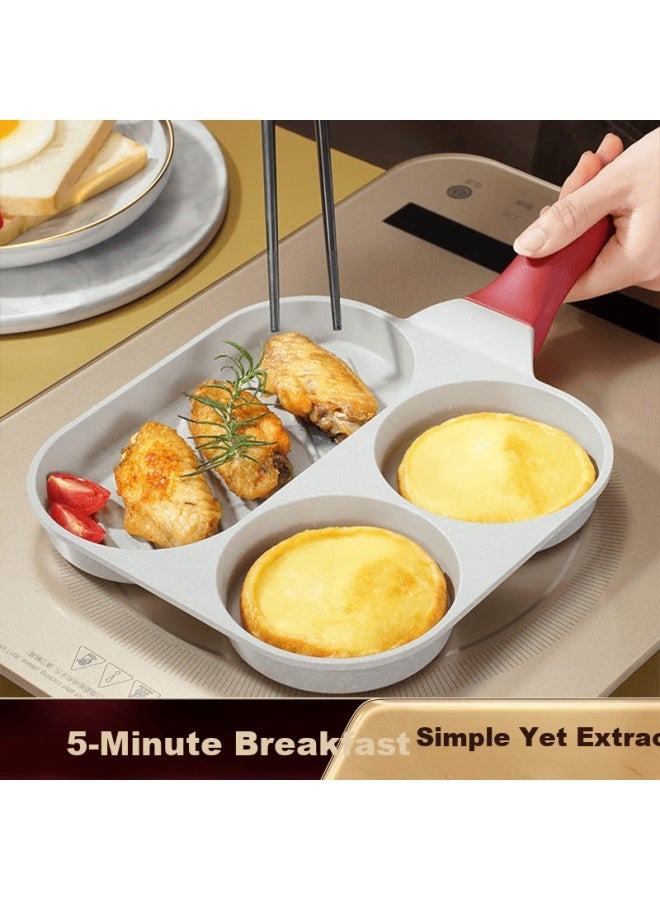 Ssn Steak Pan, Three-in Breakfast Pan, Egg Frying Pan, Pancake Griddle, Meat And Egg Burger Maker, Fried Egg Hamburger Pa - Image 3