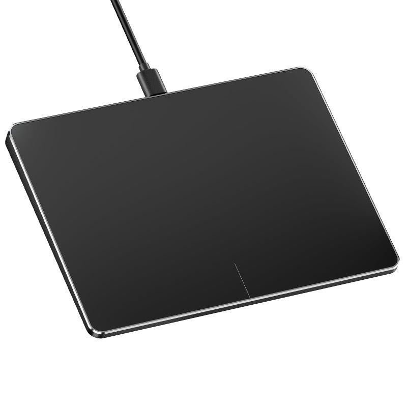 ProtoArc Wired USB Trackpad for Windows 10/11, Large High-Precision T1 Wired Trackpad Mouse with Multi-Gesture, Ultra Slim Portable Aluminum Touchpad Mouse for Computer/Desktop/Laptop, Black - Image 1