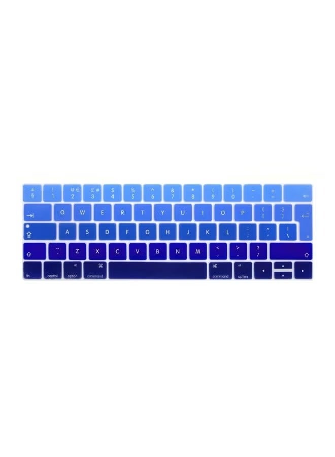 Ozone Keyboard Skin With Touch Bar For Apple MacBook Pro A1706/A1707 Blue 
