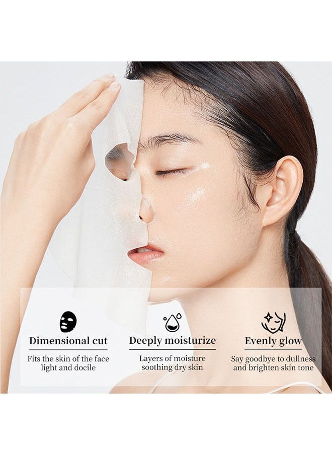 SADOER - Facial Sheet Mask, Organic Face Mask Essence Moisturizing Collection,Hydrating Face Masks, Moisturizing, Brightening and Soothing(Tea Tree) - Image 1