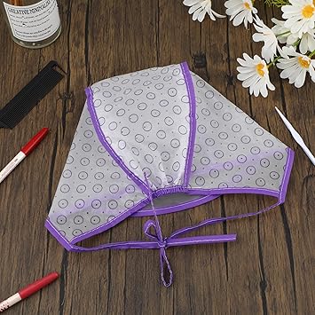 WLLHYF 6 Pieces Hair Cap Dye Colouring Cap Highlighting Frosting Cap Art Tipping Cap with Plastic Crochet Hook for Salon DIY Dyeing Hair Hairdressing - Image 4