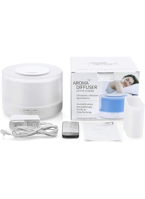 Ultrasonic Therapy Essential Oil Diffuser With Remote 700Ml Mist Humidifier With Color Led Lights Changing And Waterless Auto Shut Off