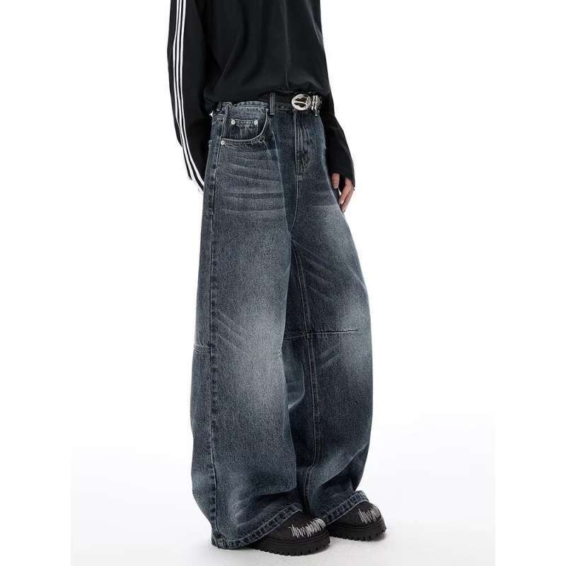 Unisex Classic Denim Jeans Loose Fit Daily Outdoor Wear - Image 5