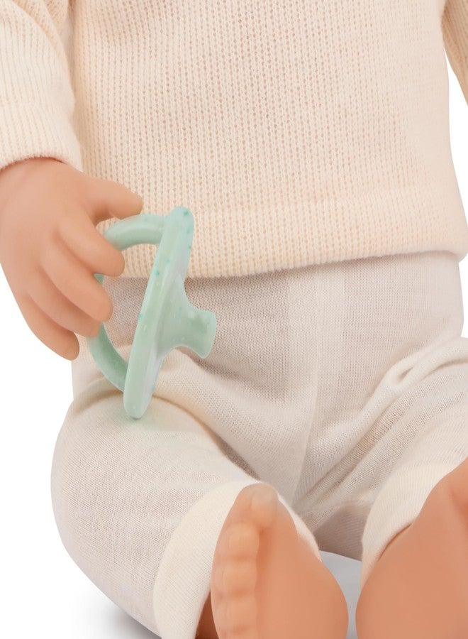 LullaBaby - 14-inch Realistic Baby Doll - Wavy Light-Blonde Hair, Blue Eyes & Soft Body - Pink Sweater Outfit & Pacifier, Pretend Play, Toys for Kids Ages 2 Years Old & Up - Image 3