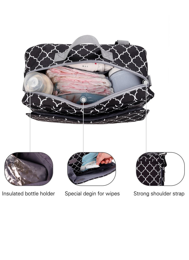 XICEN - Water-resistant Diaper Bag Baby Stroller Bottle Organizer Bag Infants Diaper Changing Clutch Cosmetic Makeup Toiletry Bag - Image 1