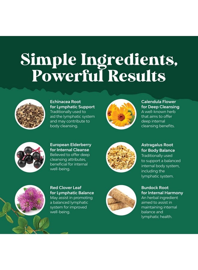 نايتشرز كرافت قطرات تصريف لمفاوي عضوية معتمدة - مكمل غذائي عشبي لتطهير الجهاز اللمفاوي ودعم المناعة مع مستخلص إشنسا جولدنسيل وبرسيم أحمر - نباتي، غير معدل وراثيًا، خالٍ من الكحول والسكر - 30 حصة - Image 5