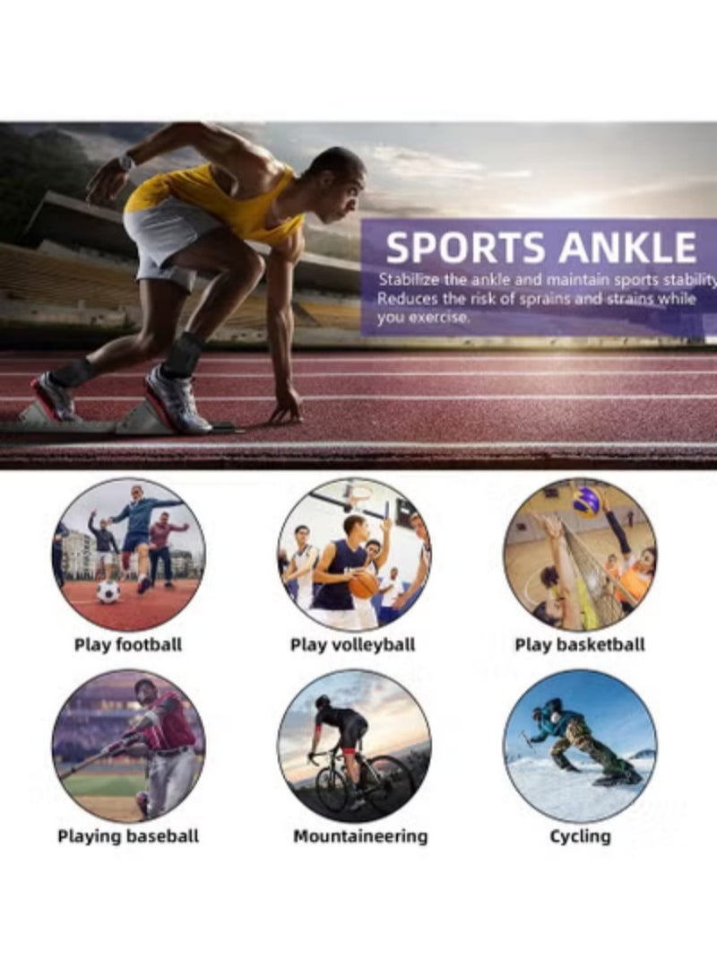 Generic 1 pice Ankle Support Brace, Adjustable Compression Ankle Support, for Men Women Achilles Tendon Support and Plantar Fasciitis, Eases Pain Swelling and Sprained Ankle Pain - Image 5