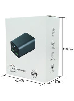 Generic PD 100W 4 Port Desktop Charger UK Version With 40W USB C Braided Cable Black  - Image 4