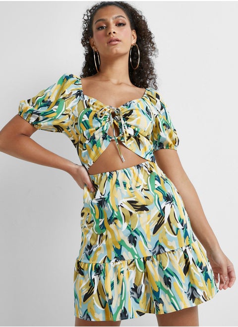 Tie Up Detail Dress