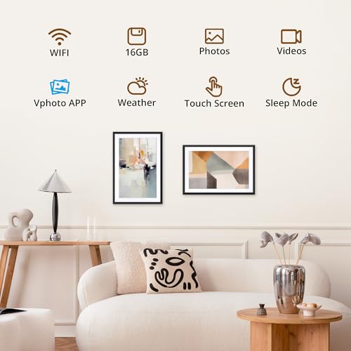 Dragon Touch 10.1'' WIFI Digital Picture Frame - 1280*800 HD IPS Touch Screen Digital Photo Frame Display, Auto-Rotate, Share Photos/Videos Instantly via Free App Best Gifts for Birthday, Wedding, Mom - Image 4