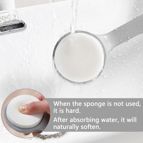INIMAGINE Dry Brushing Body Brush & Lotion Applicator for Back with Long Handle – Soft Sponge Head for Body Cleaning for Bath, Dry Brush Exfoliation, and Smooth Lotion Application – Suitable for All Skin Types - Image 2