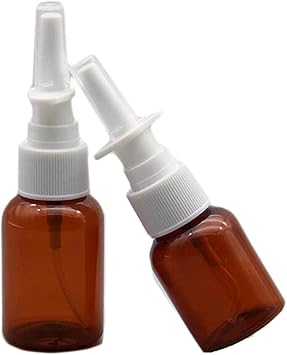 Quupy 6PCS 30ml1oz Empty Refillable Glass Nasal Spray Bottle Nose Sprayer Fine Mist Sprayers Atomizers Containers Vials for Makeup Cosmetics - Image 3