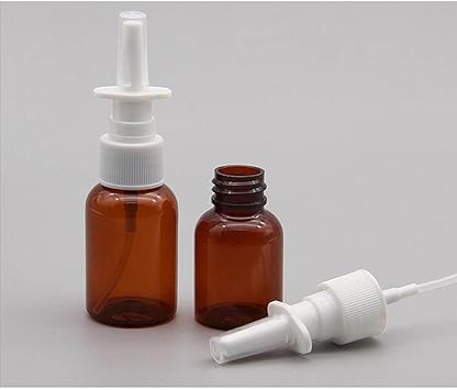 Quupy 6PCS 30ml1oz Empty Refillable Glass Nasal Spray Bottle Nose Sprayer Fine Mist Sprayers Atomizers Containers Vials for Makeup Cosmetics - Image 4