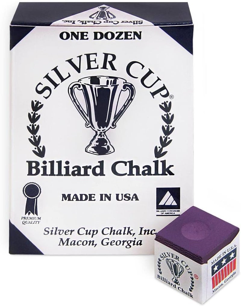 Silver Cup Billiard CHALK - ONE DOZEN - Image 3
