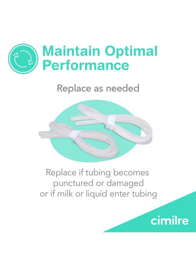 Cimilre Tubing, Breast Pump Tubing Connects Cimilre Breast Pump Motor to Cimilre Collection Kit, Replacement Tubing for Single or Double Pumping (Set of 2) - Image 3