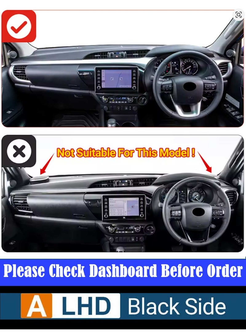 تويوتا أكسيسوريز غطاء لوحة قيادة سيارة هايلكس 2015-2023 - Image 2