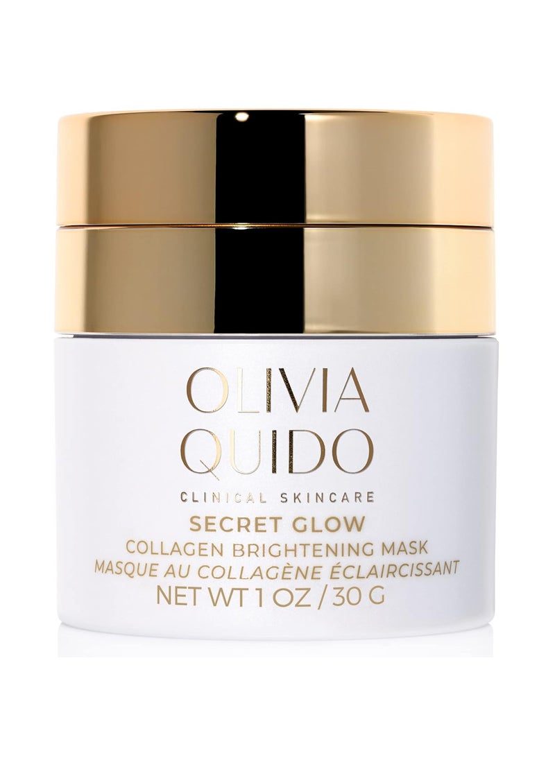 OLIVIA QUIDO - OLIVIA QUIDO Clinical Skin Care Secret Glow |Anti-Aging Collagen White Mask | Brightening Night Cream for Face and Neck| Intense Brightening Glutathione Formula Smoothens For Dewy & Glowing Complexion - Image 1