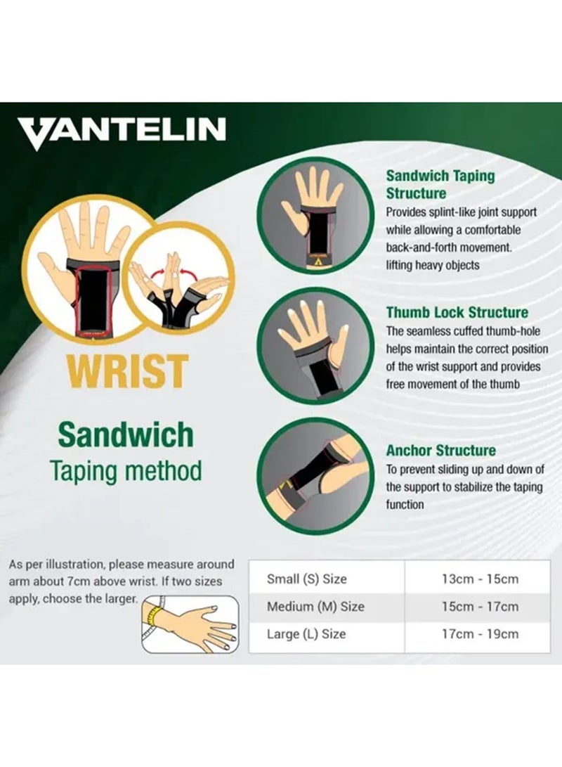 VANTELIN Wrist Support Built with Therapeutic Taping Structure Medium - Image 2