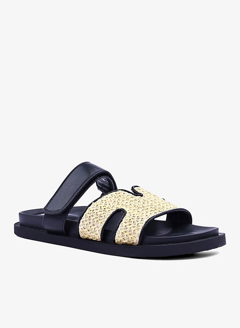 Cuple Womens adjustable strapped flat sandals