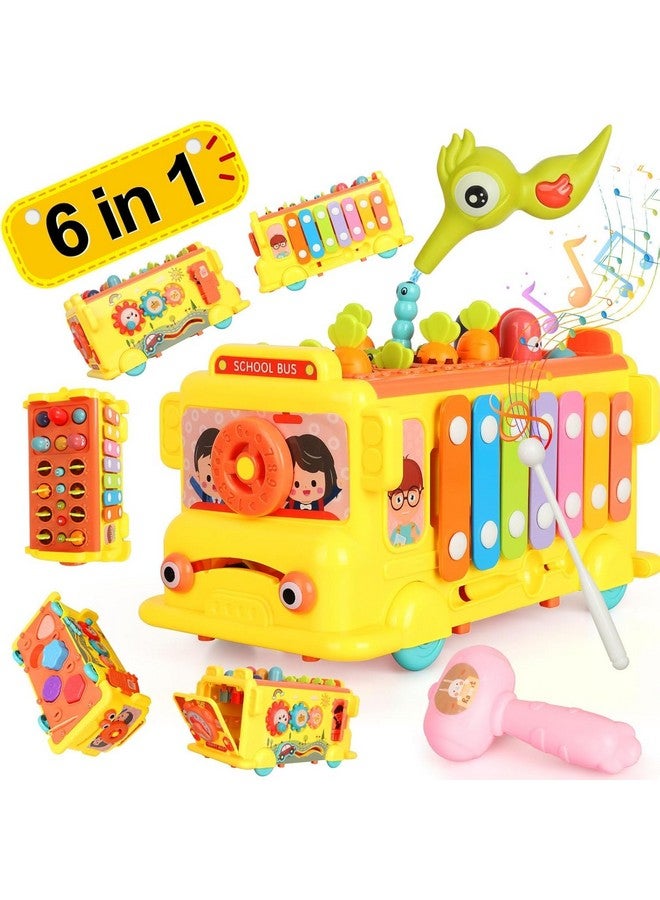 ماجيك واند حافلة مدرسية تعليمية موسيقية من Magicwand® Intelectual Montessori حصاد الجزر، وفرز أشكال الصيد【بـ 11 وظيفة】 مع صندوق عرض للأطفال الصغار【عبوة من حافلة واحدة】【متعددة الألوان】 - Image 4