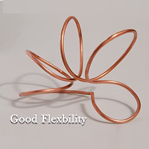 Tynulox Pure Copper Tubing 1/4" OD × 3/16" ID × 3FT Length Refrigeration Tubing Soft Coil 110 Copper Tube Seamless Round Tubing for Jewellery and Industry - Image 4