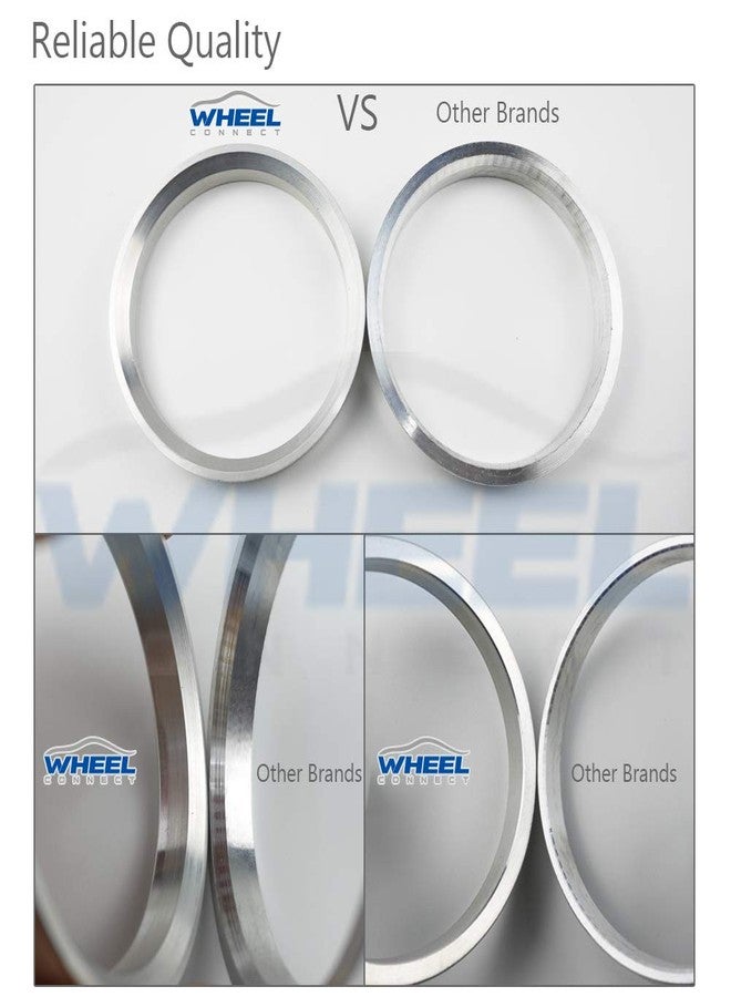 WHEEL CONNECT Hub Centric Rings, Set of 4,Aluminium Alloy Hubrings,O.D:87.1mm I.D 77.8mm. A - Image 5