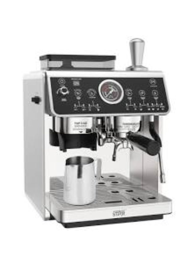 Winning Star ST-9714 Professional Espresso Coffee Machine with Built-in Grinder, 20 Bar Pump Pressure, 2800W, 2.7L - Image 1