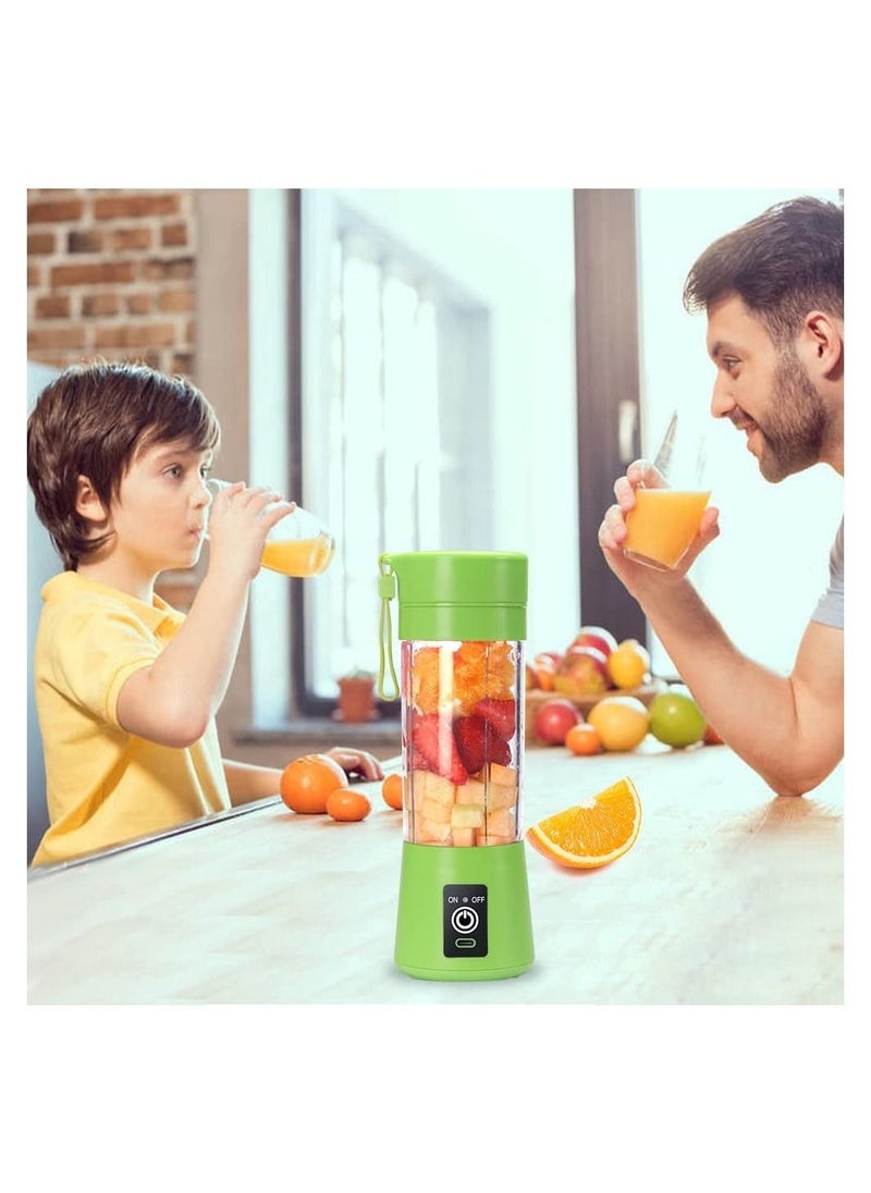 Generic - Portable Blender Cup Electric USB Juicer Blender Mini Blender PortabPh584le Blender For Shakes and Smoothies Juice 380ml Six Blades Great for Mixing - Image 1