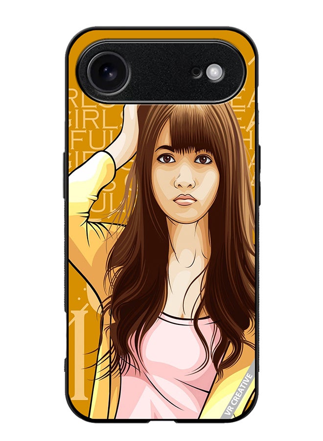 Protective Case Cover For Apple iPhone 17 Air Girl Posing Design Multicolour
