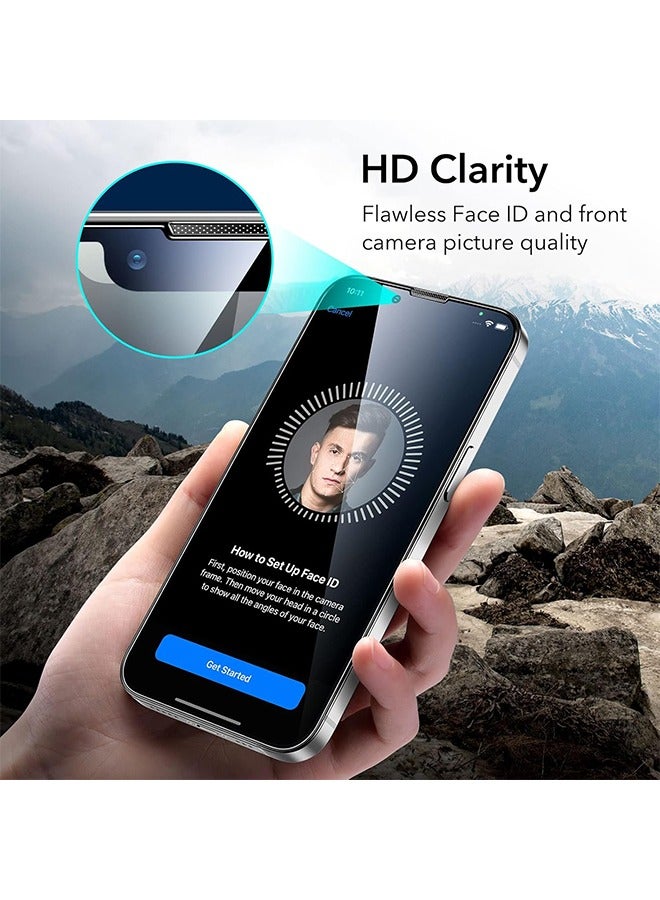 SUNDAREE 2PCS 16 Pro Max Screen Protector 6.9 Inch HD Clear Easy Installation Frame Military Grade Protection Scratch Resistant, Anti Fingerprint, Bubble Free, 9H Tempered Glass Film - Image 5