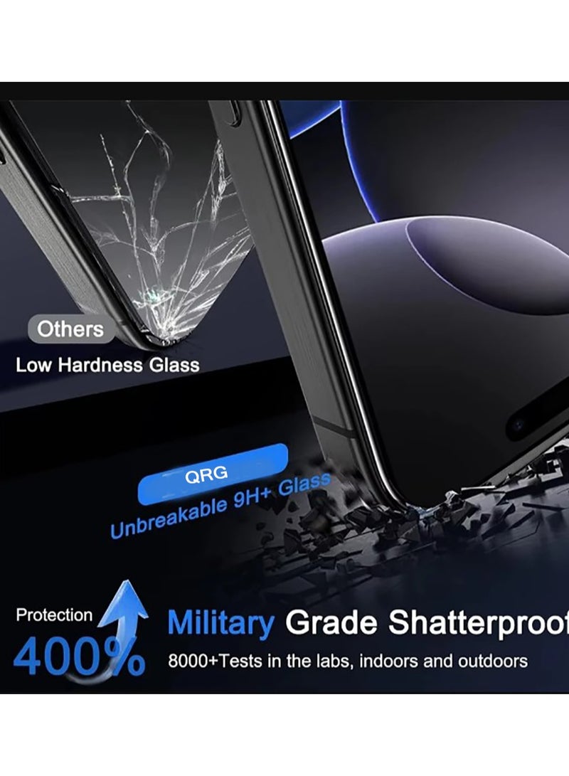 2 Pack Screen Protector for iPhone 17 Pro  + 2 Pack Camera Lens Protector ,Case Friendly Tempered Glass Film,[9H Hardness] - HD - Image 4