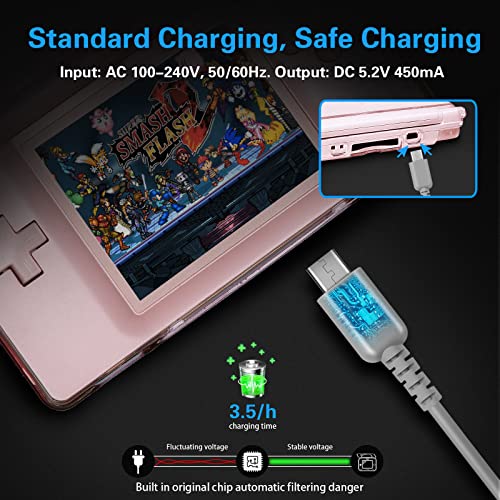 FIOTOK DS Lite Charger Kit Compatible with Nintendo DS Lite 100-240V Wall Plug Adapter with 4 Stylus Pen for Nintendo DS Lite - Image 4