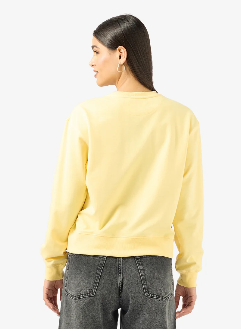Ginger Crew Neck Oversize Travel Sweatshirt