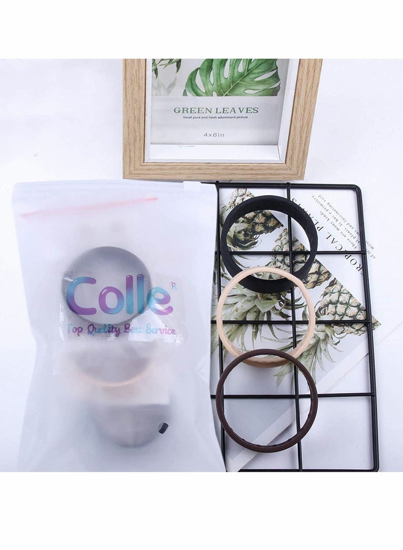 KASTWAVE ربطات شعر من السيليكون وحامل ذيل الحصان ورباط شعر قابل للطي وربطة شعر صديقة للبيئة وحلقة شعر متعددة الوظائف وأشرطة مطاطية مرنة وإكسسوارات ربط الشعر للنساء والفتيات، 3 قطع - Image 5