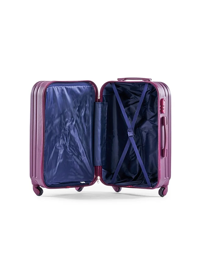 LIMRA Hardside 6 Piece Luggage Trolley Set Maroon